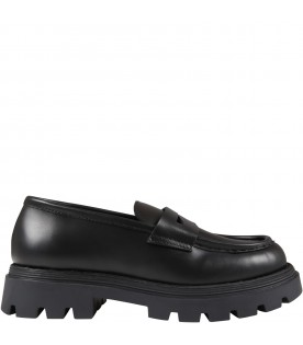 Black loafers for girl