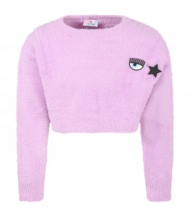 Purple sweater for girl