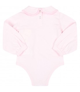 Pink body for baby girl with logo