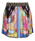 Versace Multicolor skirt for girl with I Ventagli pattern