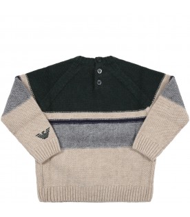 Multicolor sweater for baby boy