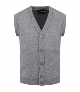 Grey vest for boy