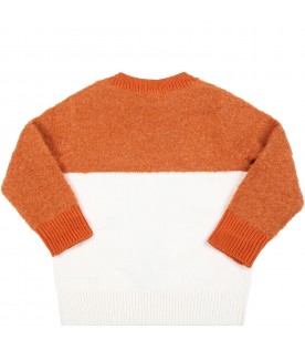 Multicolor sweater for baby boy with fox