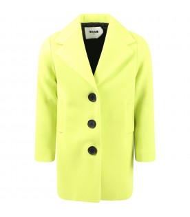 Lime green coat for girl