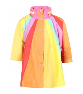 Multicolor poncho for girl
