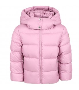 Pink jacket for girl with patch