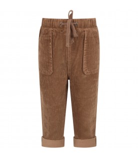 Brown trousers for boy