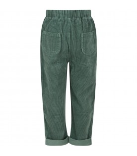 Green trousers for boy