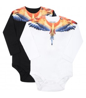 Multicolor set for baby boy with wings