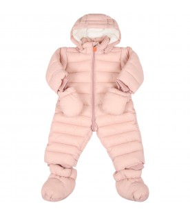 Pink overall for baby girl