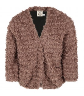 Brown cardigan for girl