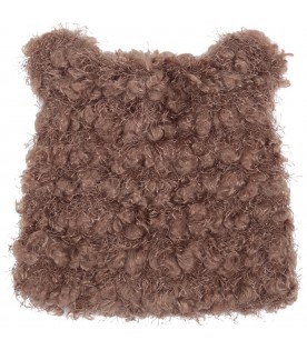 Brown hat for baby boy
