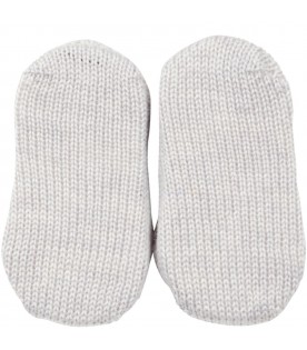 Grey baby bootee for baby kids