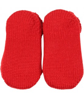 Red baby bootee for baby kids