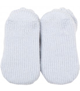 Light blue baby bootee for baby boy