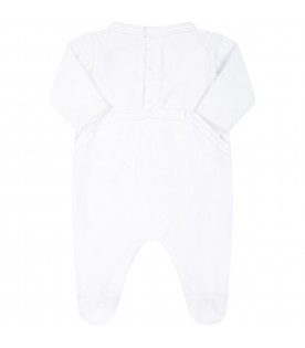 White babygrow for baby boy with tiger