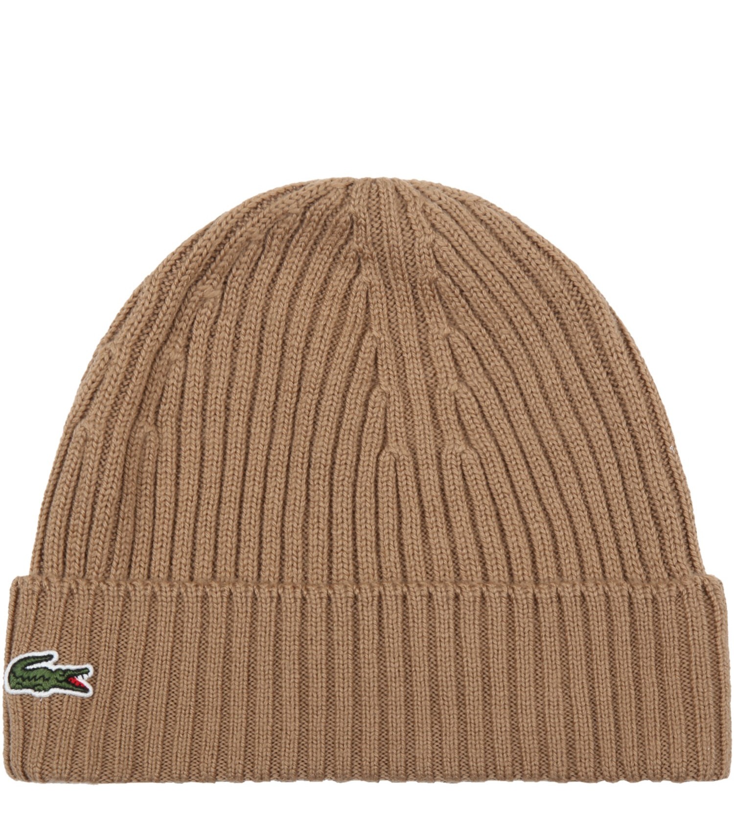 Lacoste Beige hat for boy with crocodile