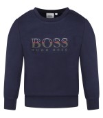 Hugo Boss Blue sweatshirt for boy with logo