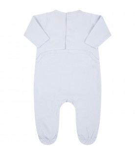 Light blue babygrow for baby boy with Choupette
