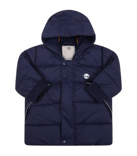 Blue jacket for baby boy with tree