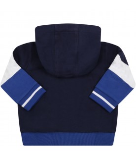 Blue sweatshirt for baby boy