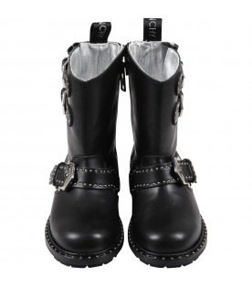Black boots for girl
