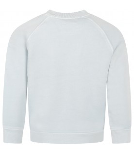 Light blue sweatshirt for boy with logo