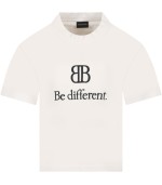 Balenciaga Ivory t-shirt for boy with logo