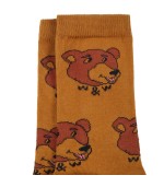 Wander & Wonder Yellow socks for kids with bears