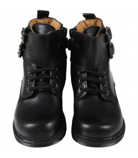 Black boots for boy