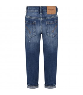 Light-blue jeans "Brighton" for boy with white details