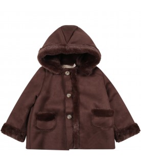 Brown coat for baby boy