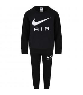 Black set for boy with Swoosh