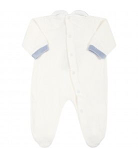 Ivory babygrow for baby boy with heart