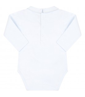 Light-blue body for baby boy with embroidery