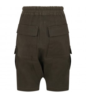 Green bermuda-shorts for boy