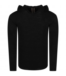 Black sweater for kids eith hood