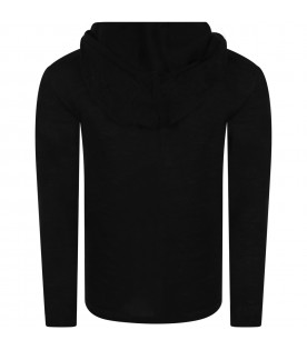 Black sweater for kids eith hood