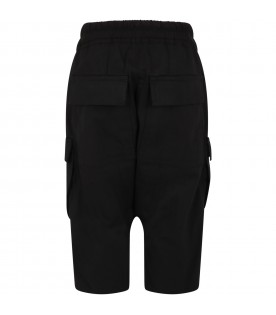 Black cargo-pants for boy