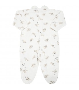 White babygrow for baby kids with dogs