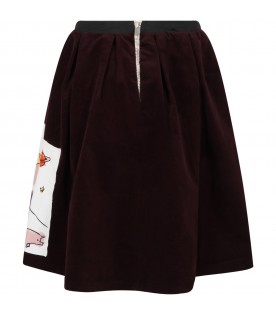 Brown skirt for girl