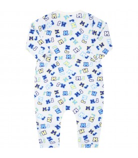 Multicolor babygrow for baby boy with logos