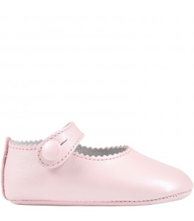 Pink babygirl ballerina shoes