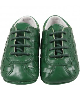 Green shoes for baby boy