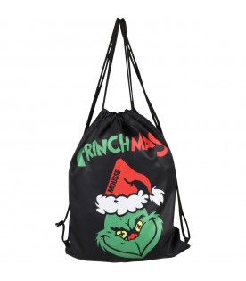 Black bag for kids with Grinchmas