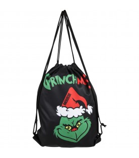 Black bag for kids with Grinchmas