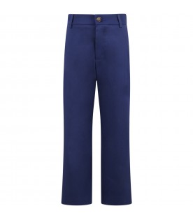Blue trousers for boy with iconic FF