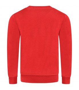 Red sweatshirt for kids with Zenzy