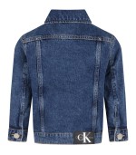 Calvin Klein Kids Blue denim-jacket for boy with logo patch