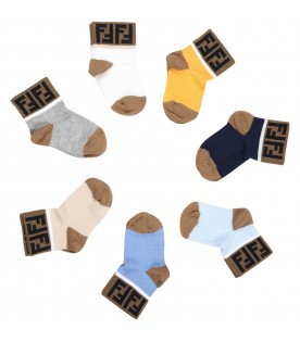 Multicolor set for baby boy with FF